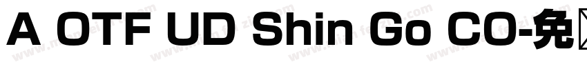 A OTF UD Shin Go CO字体转换